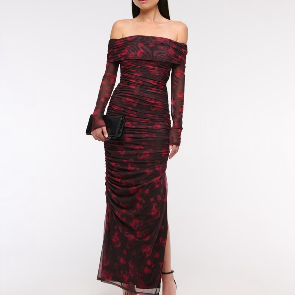 Abercrombie & Fitch Red and Black Dress